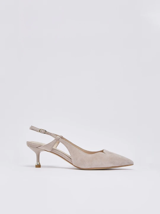 Zdjęcie produktu Liu Jo Suede Slingbacks biały