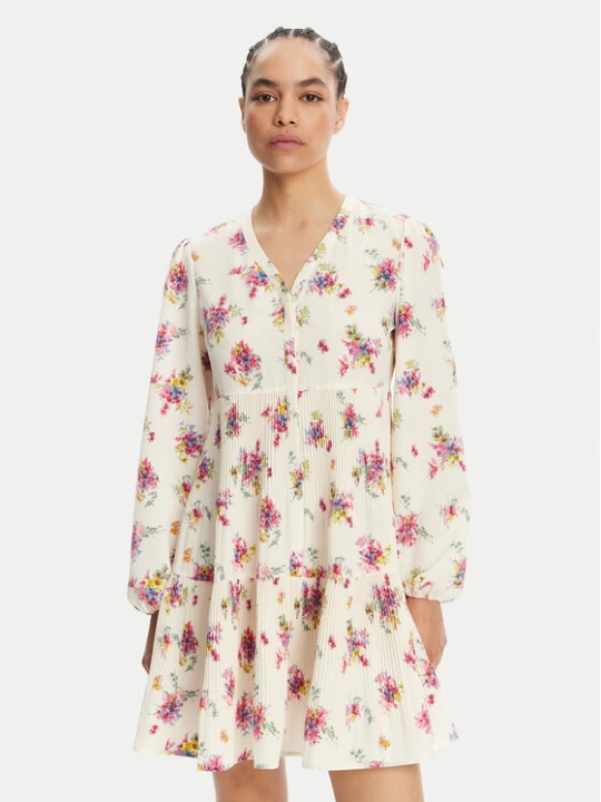 Zdjęcie produktu Liu Jo Sukienka codzienna WA5168 T3786 Écru Relaxed Fit Kremowy