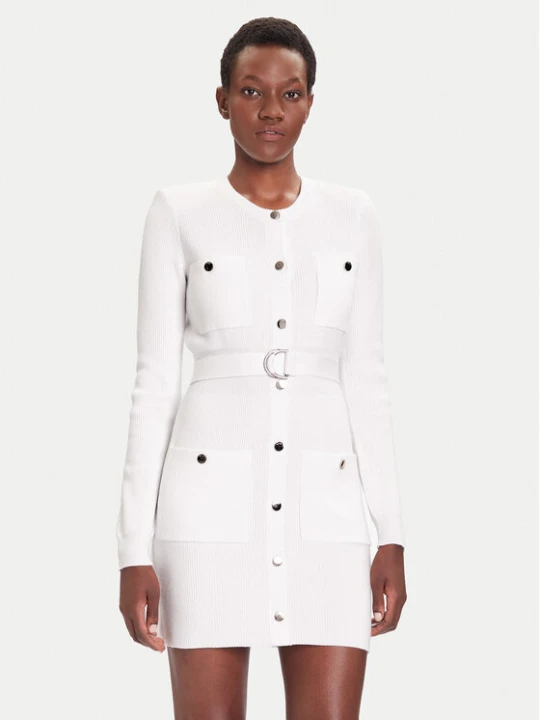 Zdjęcie produktu Liu Jo Sukienka dzianinowa MF5371 MS99E Biały Slim Fit
