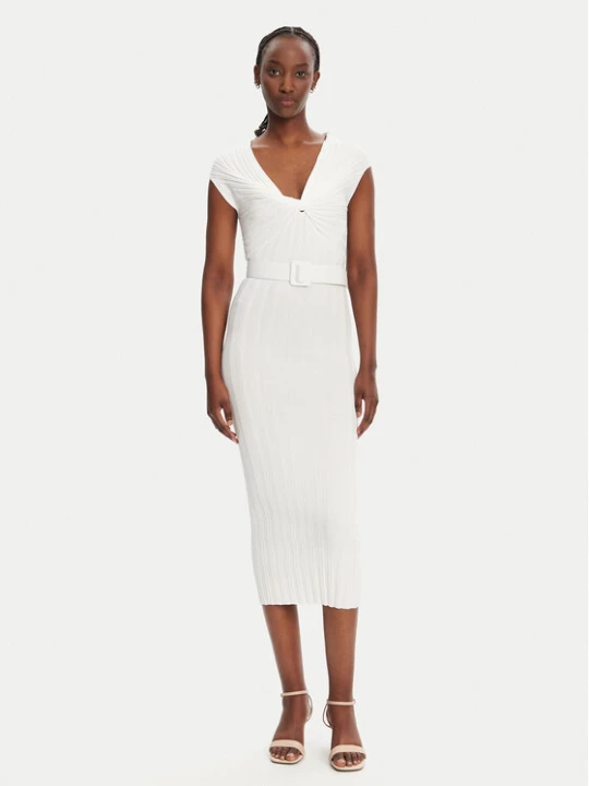 Zdjęcie produktu Liu Jo Sukienka dzianinowa WA5365 MS55N Biały Slim Fit