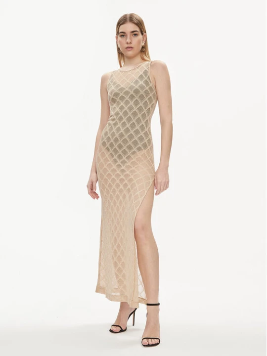 Zdjęcie produktu Liu Jo Sukienka letnia VA4002 J4666 Złoty Slim Fit
