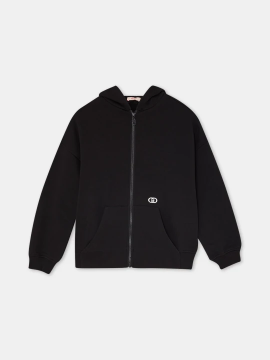 Zdjęcie produktu Liu Jo Sweatshirt In Cotton With Zip czarny