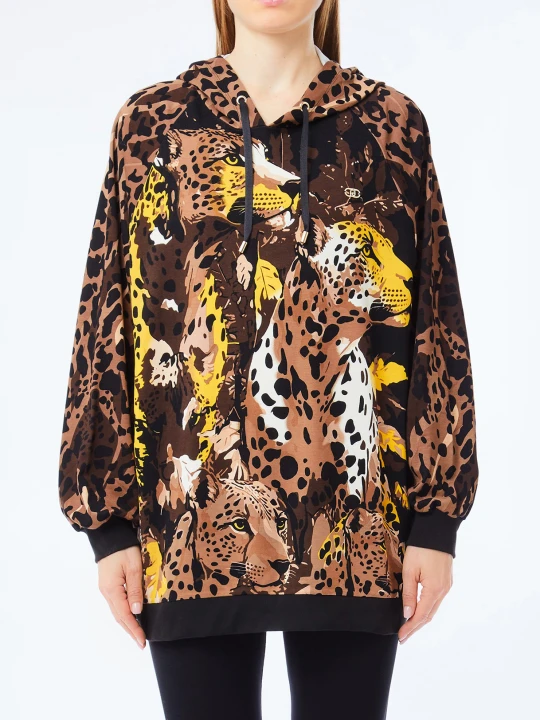 Zdjęcie produktu Liu Jo Sweatshirt With Animal Print Chocolate