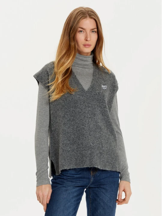 Zdjęcie produktu Liu Jo Sweter WF4432 MA49P Szary Regular Fit