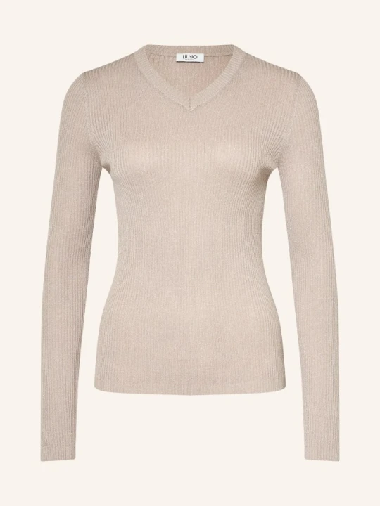Zdjęcie produktu Liu Jo Sweter Z Brokatową Przędzą beige
