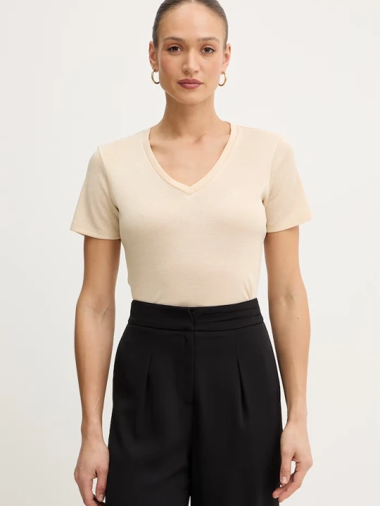 Zdjęcie produktu Liu Jo t-shirt basic damski beżowy