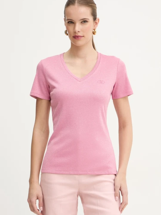 Zdjęcie produktu Liu Jo t-shirt basic damski różowy