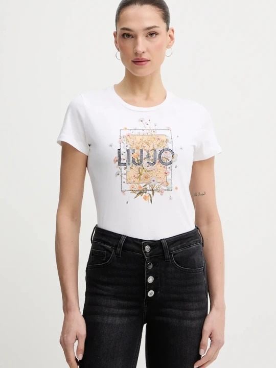 Zdjęcie produktu Liu Jo t-shirt bawełniany biały