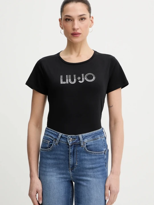 Zdjęcie produktu Liu Jo t-shirt bawełniany czarny