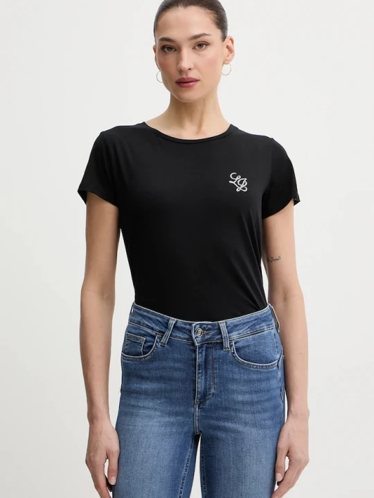 Zdjęcie produktu Liu Jo t-shirt bawełniany czarny