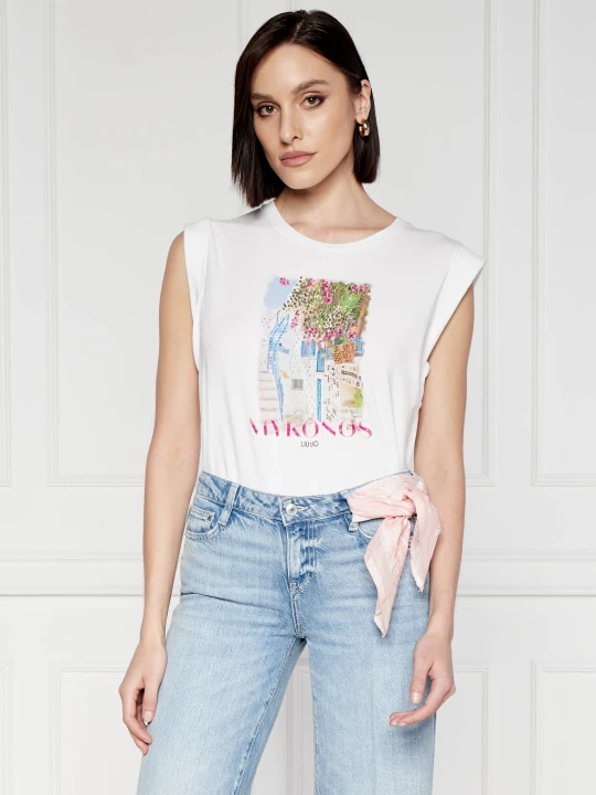 Zdjęcie produktu Liu Jo T-shirt | Casual fit biały