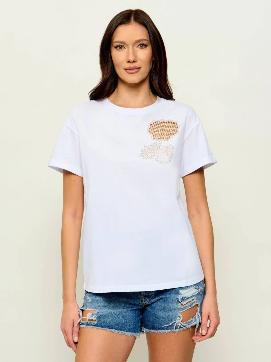 Zdjęcie produktu Liu Jo T-shirt | Regular Fit biały