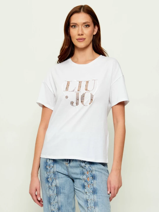 Zdjęcie produktu Liu Jo T-shirt | Regular Fit biały