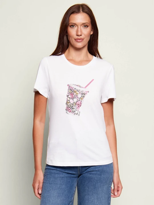 Zdjęcie produktu Liu Jo T-shirt | Regular Fit biały
