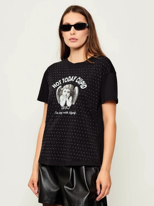 Zdjęcie produktu Liu Jo T-shirt | Regular Fit czarny