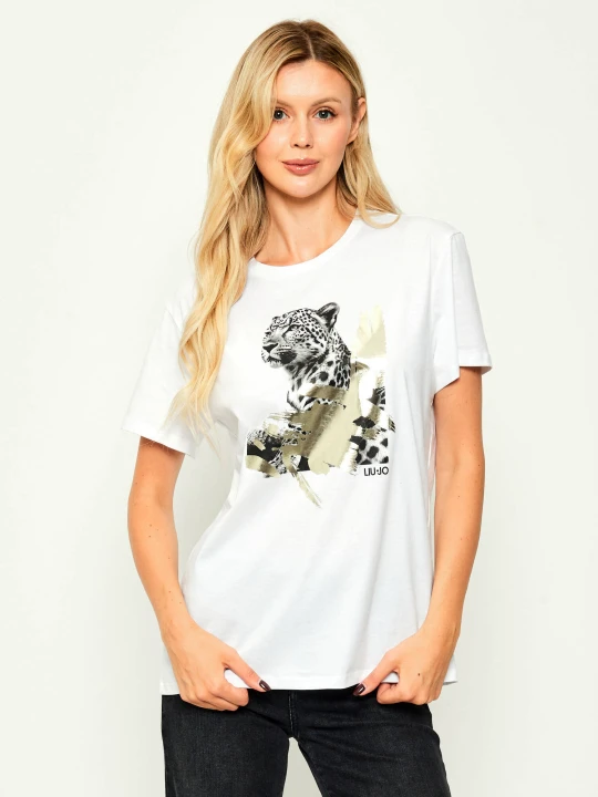 Zdjęcie produktu Liu Jo T-shirt | Regular Fit biały