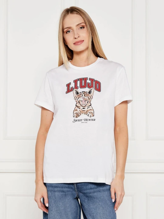 Zdjęcie produktu Liu Jo T-shirt | Regular Fit biały