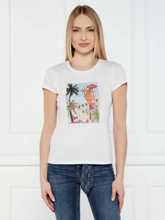 Zdjęcie produktu Liu Jo T-shirt | Regular Fit biały