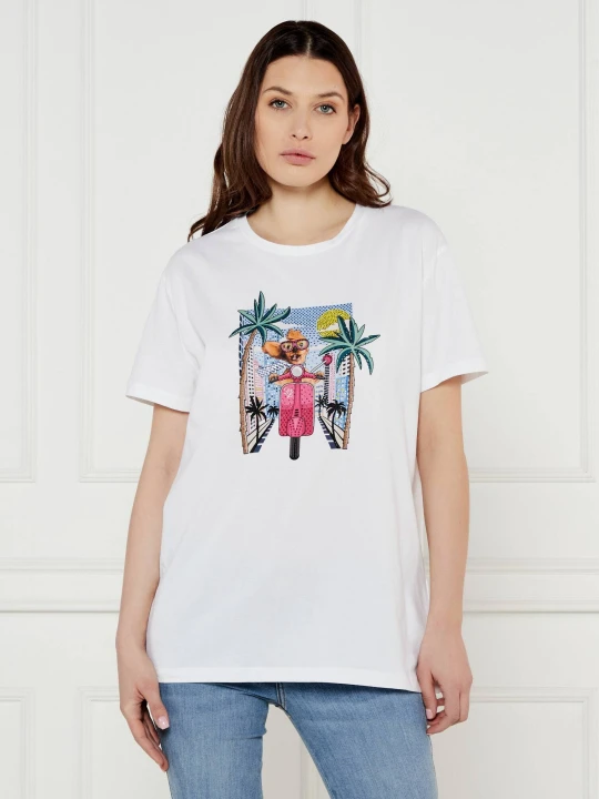 Zdjęcie produktu Liu Jo T-shirt | Regular Fit biały