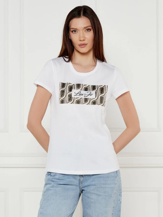 Zdjęcie produktu Liu Jo T-shirt | Regular Fit biały