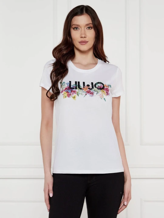 Zdjęcie produktu Liu Jo T-shirt | Regular Fit biały