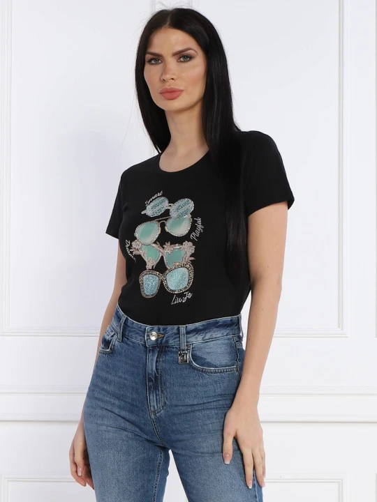 Zdjęcie produktu Liu Jo T-shirt | Regular Fit czarny