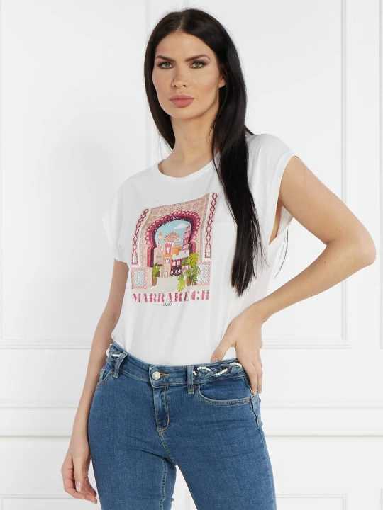 Zdjęcie produktu Liu Jo T-shirt | Regular Fit biały