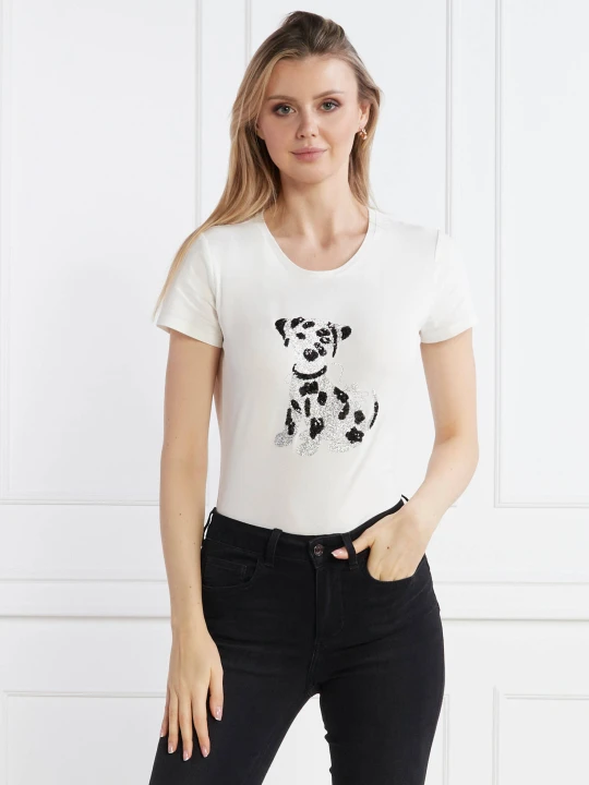 Zdjęcie produktu Liu Jo T-shirt | Regular Fit kremowy