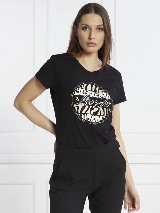 Zdjęcie produktu Liu Jo T-shirt | Regular Fit czarny