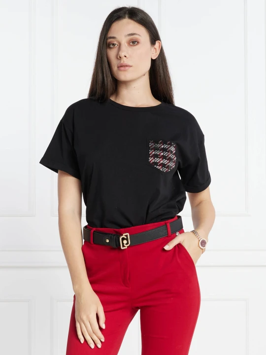 Zdjęcie produktu Liu Jo T-shirt | Regular Fit czarny