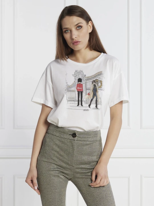 Zdjęcie produktu Liu Jo T-shirt | Regular Fit biały