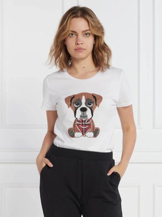 Zdjęcie produktu Liu Jo T-shirt | Regular Fit biały