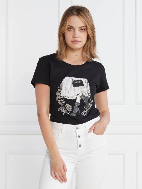 Zdjęcie produktu Liu Jo T-shirt | Regular Fit czarny