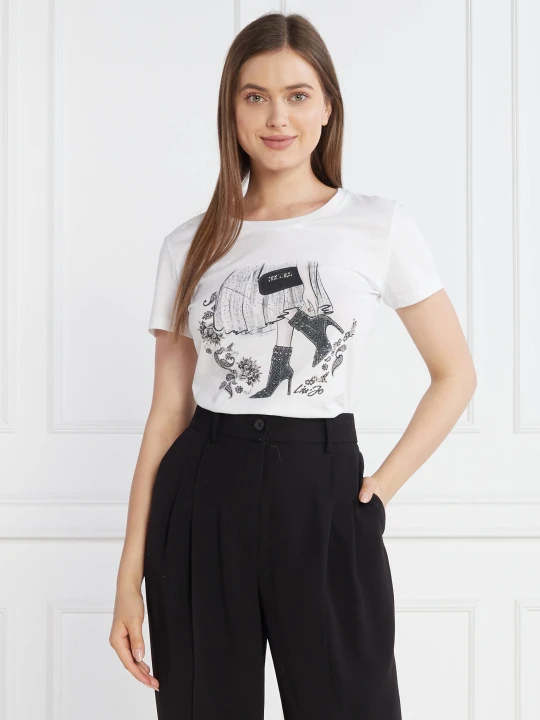 Zdjęcie produktu Liu Jo T-shirt | Regular Fit biały