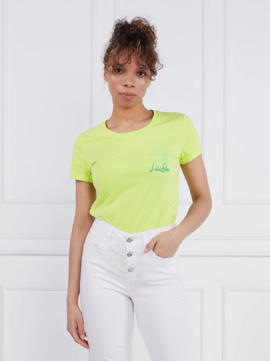 Zdjęcie produktu Liu Jo T-shirt | Regular Fit limonkowy