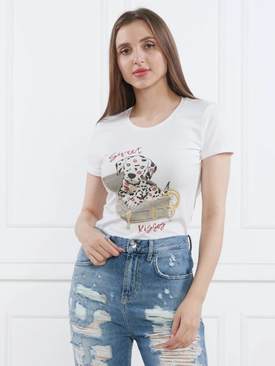 Zdjęcie produktu Liu Jo T-shirt | Regular Fit biały