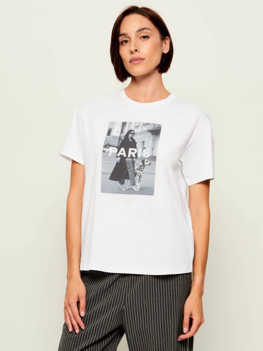 Zdjęcie produktu Liu Jo T-shirt | Regular Fit biały