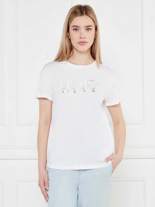 Zdjęcie produktu Liu Jo T-shirt | Relaxed fit biały