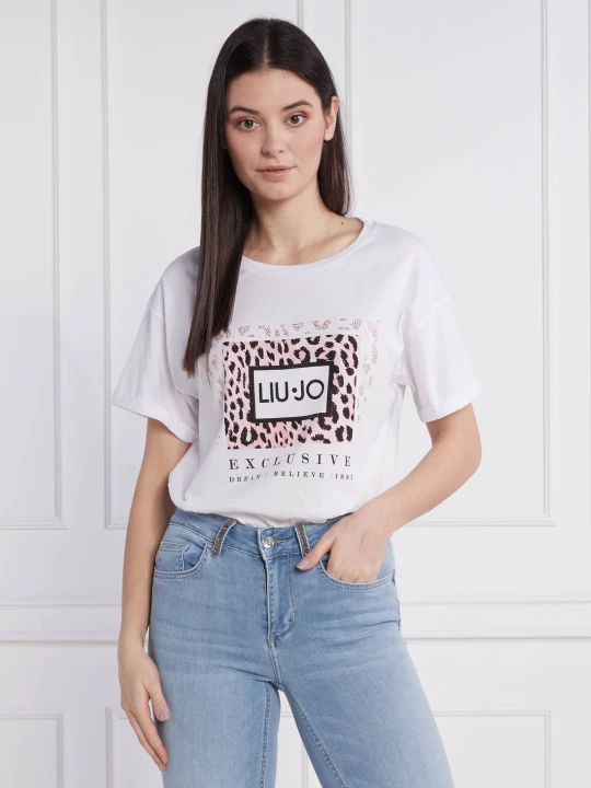 Zdjęcie produktu Liu Jo T-shirt | Relaxed fit biały