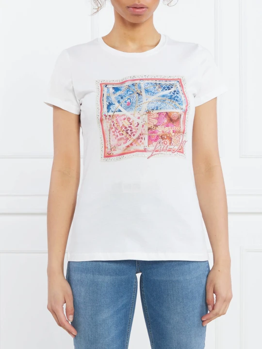 Zdjęcie produktu Liu Jo T-shirt | Slim Fit biały