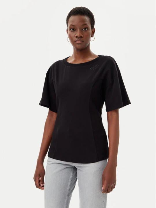 Zdjęcie produktu Liu Jo T-Shirt TA5108 JS003 Czarny Regular Fit