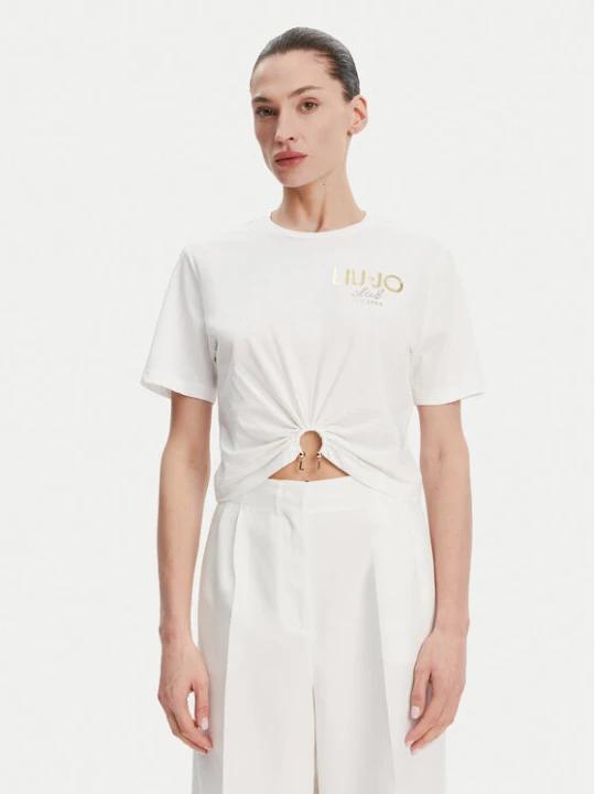 Zdjęcie produktu Liu Jo T-Shirt WA5139 JS923 Biały Regular Fit