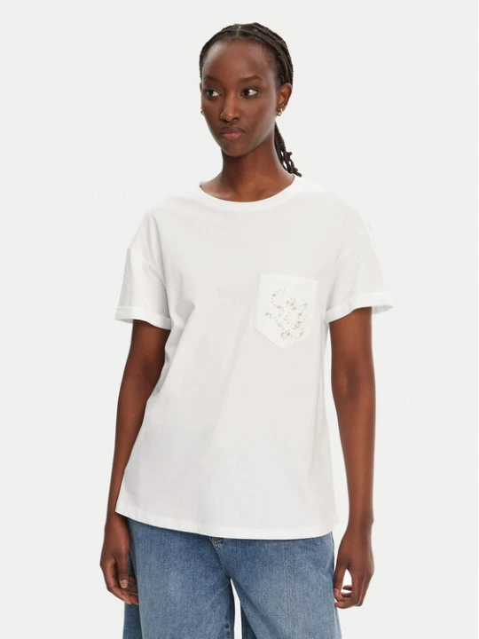 Zdjęcie produktu Liu Jo T-Shirt WA5140 JS904 Biały Regular Fit