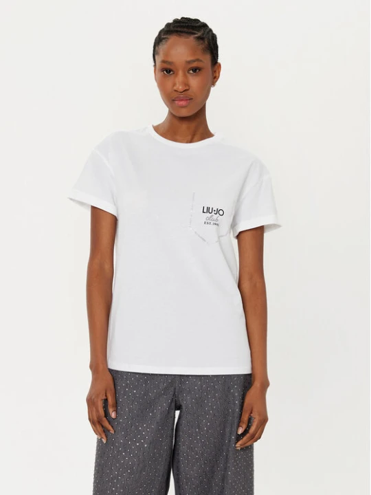 Zdjęcie produktu Liu Jo T-Shirt WA5145 J4893 Biały Regular Fit