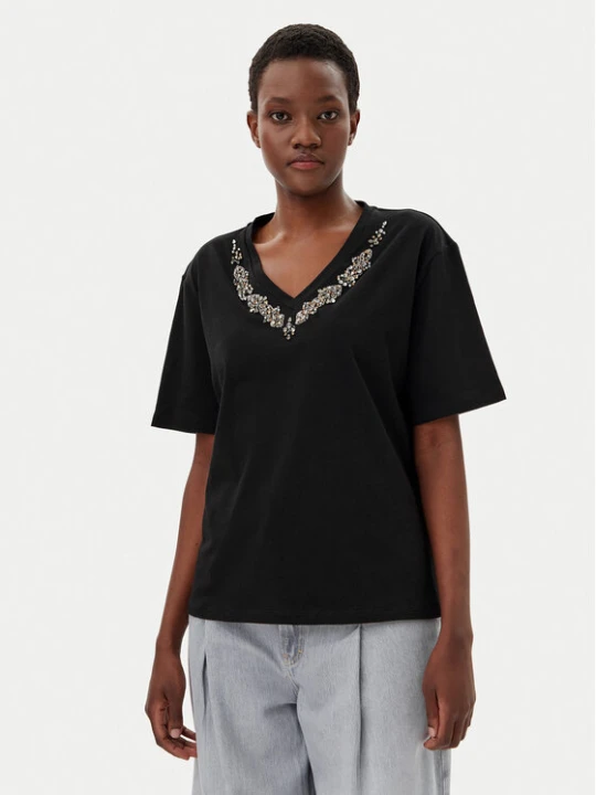 Zdjęcie produktu Liu Jo T-Shirt WA5146 JS923 Czarny Regular Fit