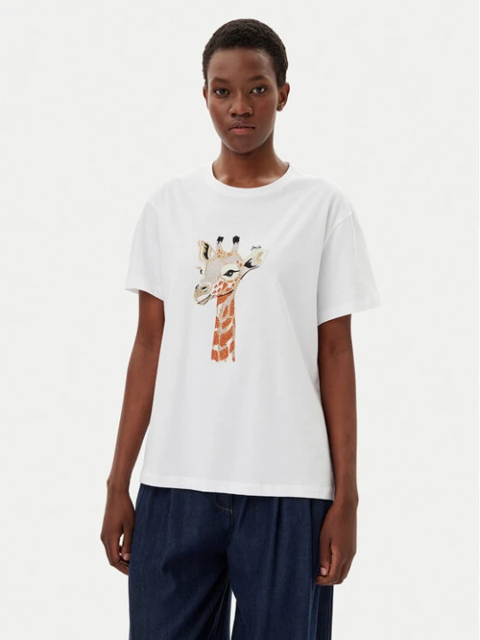 Zdjęcie produktu Liu Jo T-Shirt WA5230 JS904 Biały Regular Fit