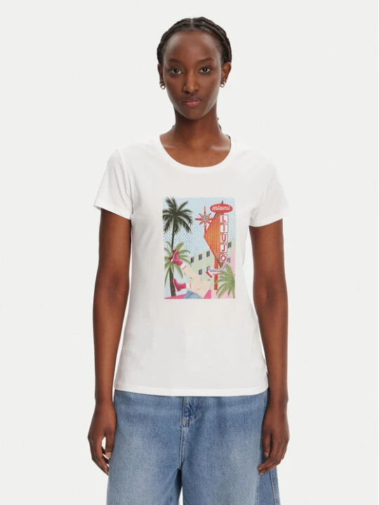 Zdjęcie produktu Liu Jo T-Shirt WA5239 JS923 M9565 Biały Regular Fit