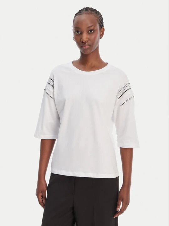 Zdjęcie produktu Liu Jo T-Shirt WA6128 JS904 Biały Relaxed Fit