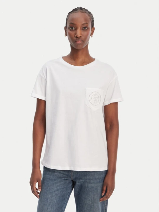 Zdjęcie produktu Liu Jo T-Shirt WA6372 JS923 Biały Regular Fit