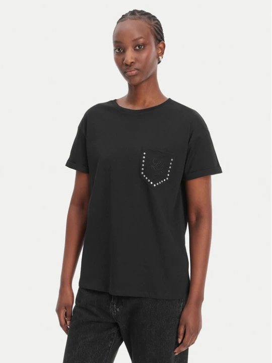 Zdjęcie produktu Liu Jo T-Shirt WA6372 JS923 Czarny Regular Fit